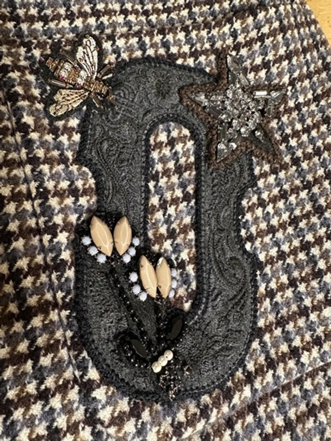 오즈세컨 비즈장식 노카라 코트  상품이미지7