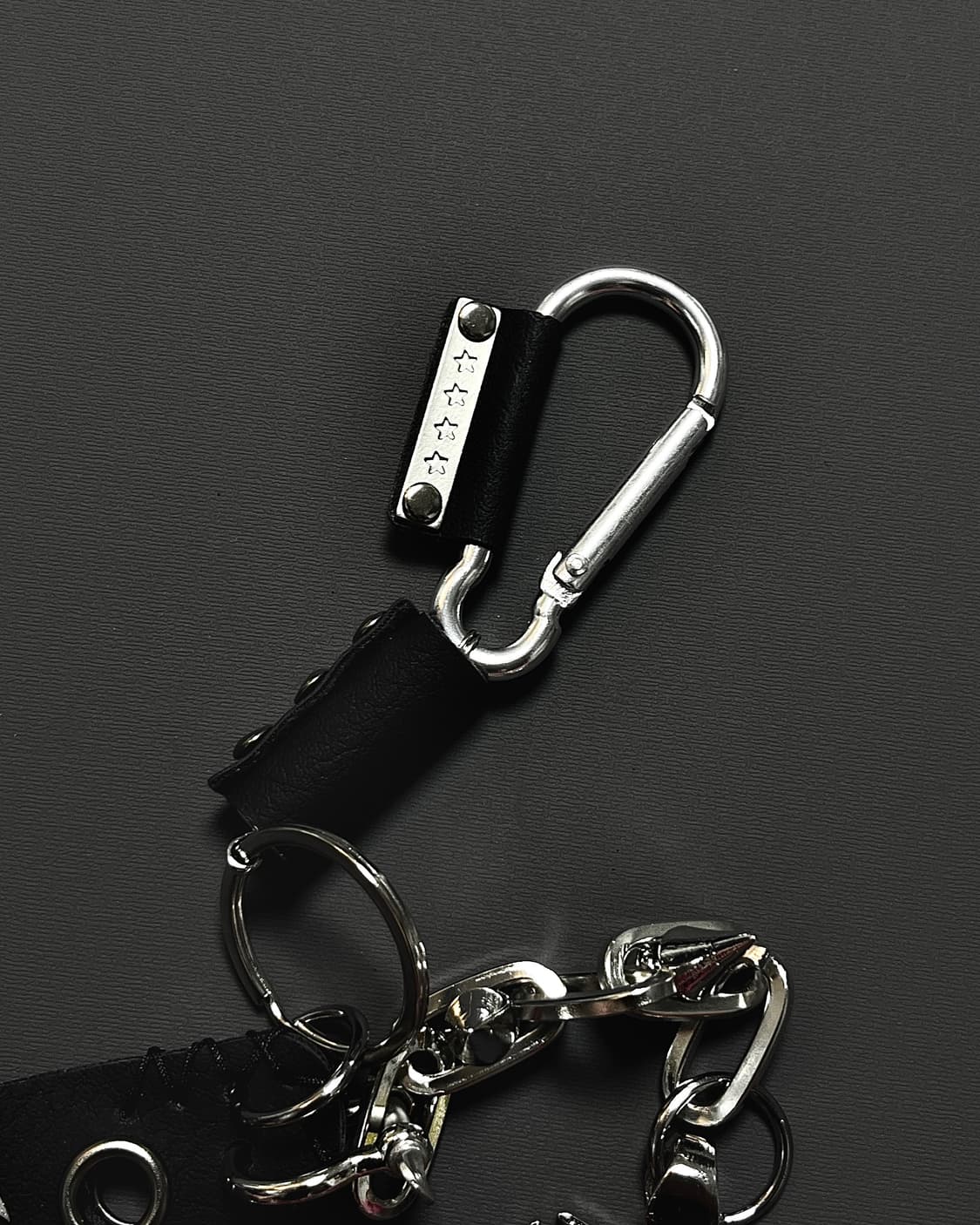 플러스 레더 카라비너 키링 상품이미지2