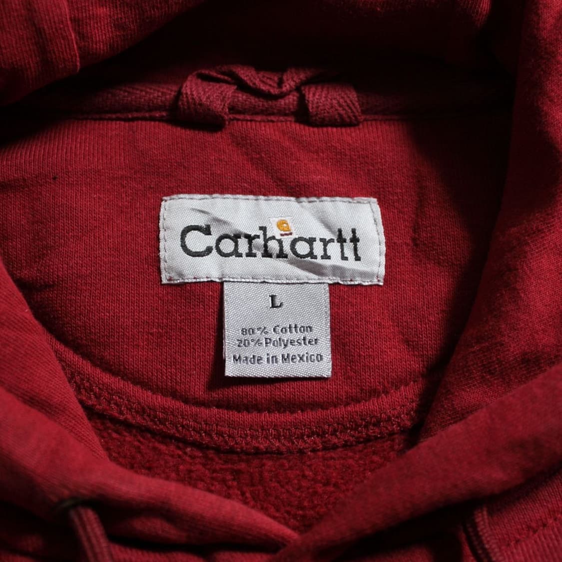 Carhartt 칼하트 기모 버건디 후드티  상품이미지4