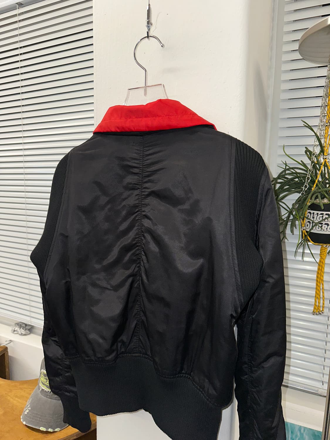 아르마니 ma-1 새틴 블루종 y2k 상품이미지4