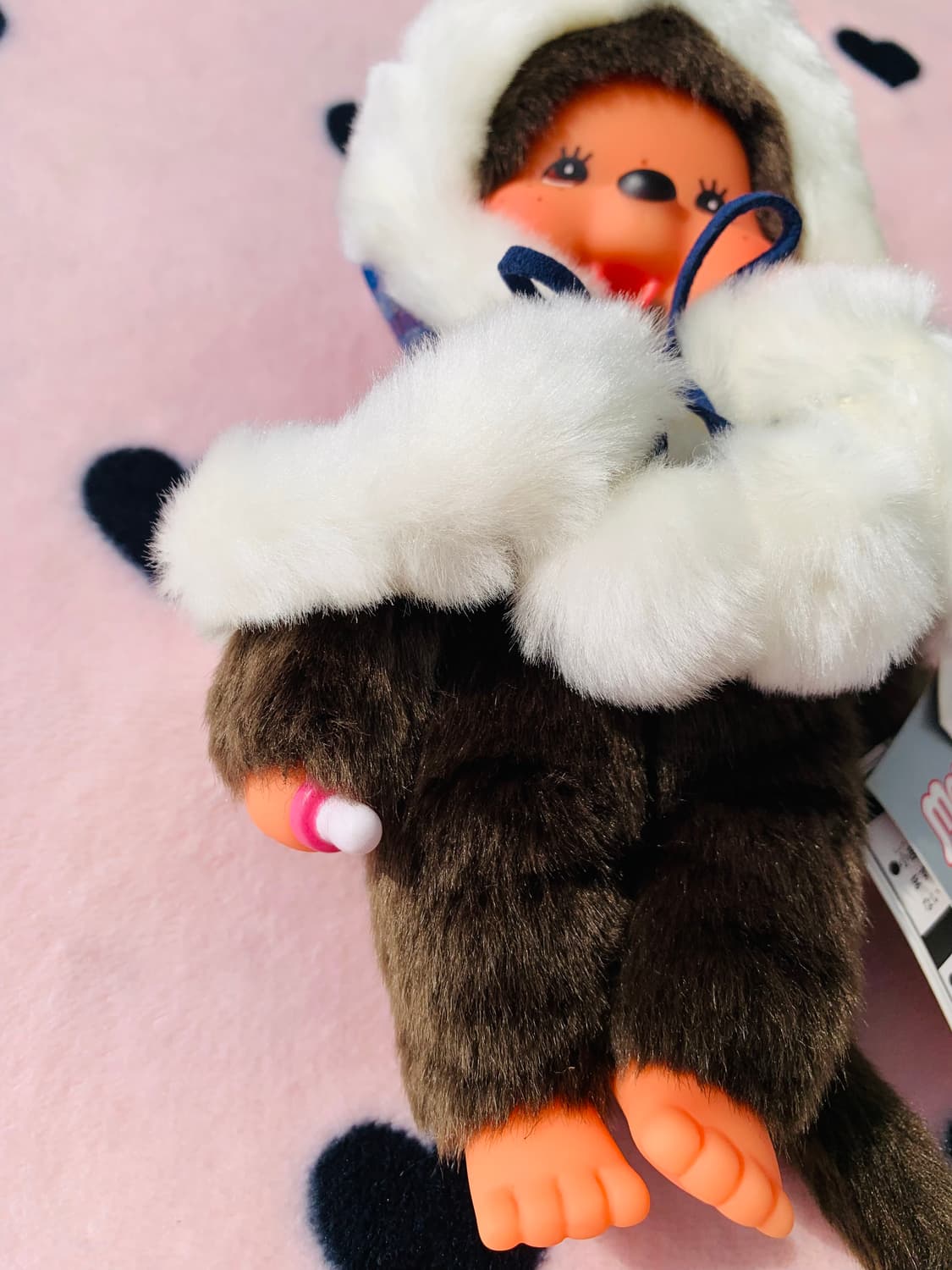 💙몬치치 체크 판초 망토 블루 상품이미지8