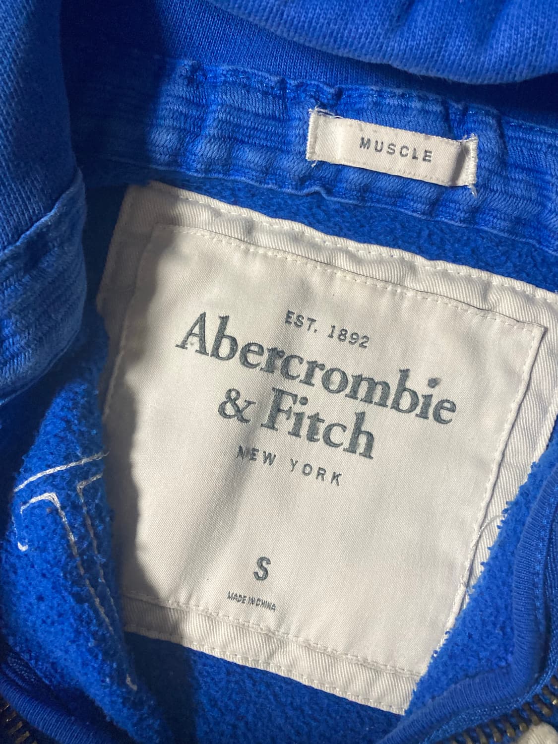 아베크롬비 블루 후드집업 상품이미지3