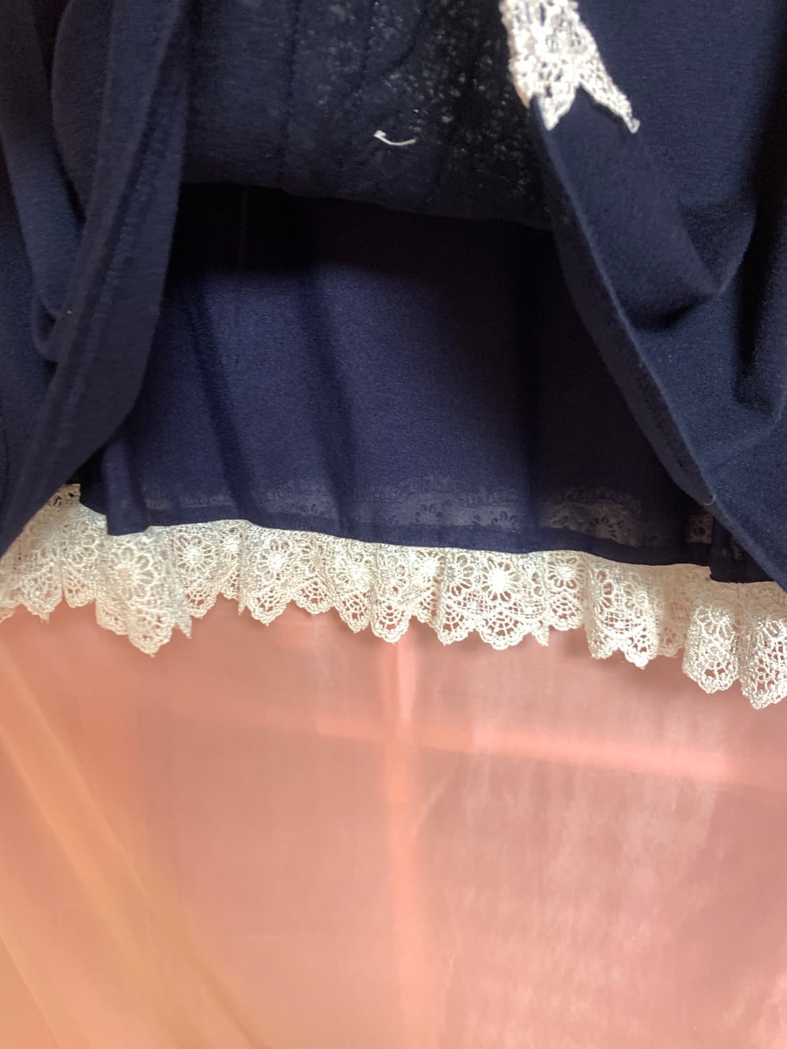 CECIL McBEE 세실맥비 레이스 반팔 티셔츠 갸루 상품이미지6