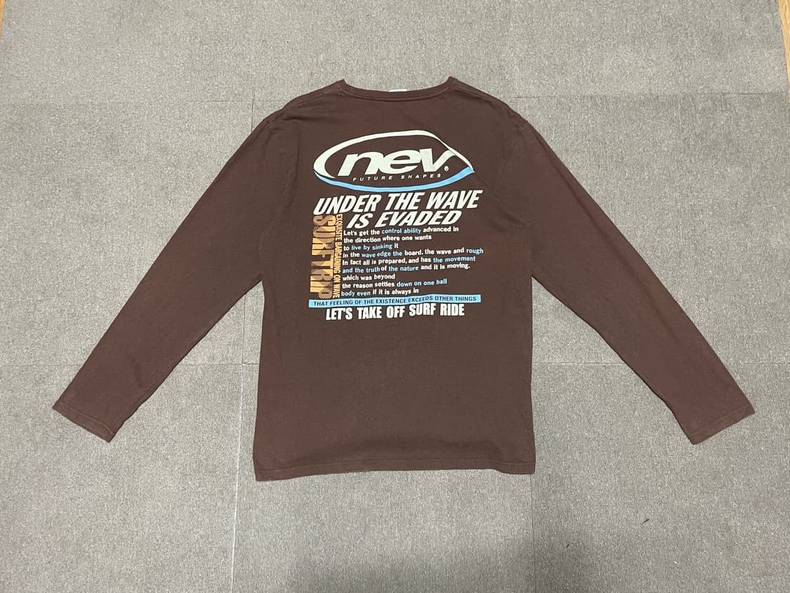 NEV 서프 그래픽 롱슬리브 티셔츠 J02486 상품이미지6
