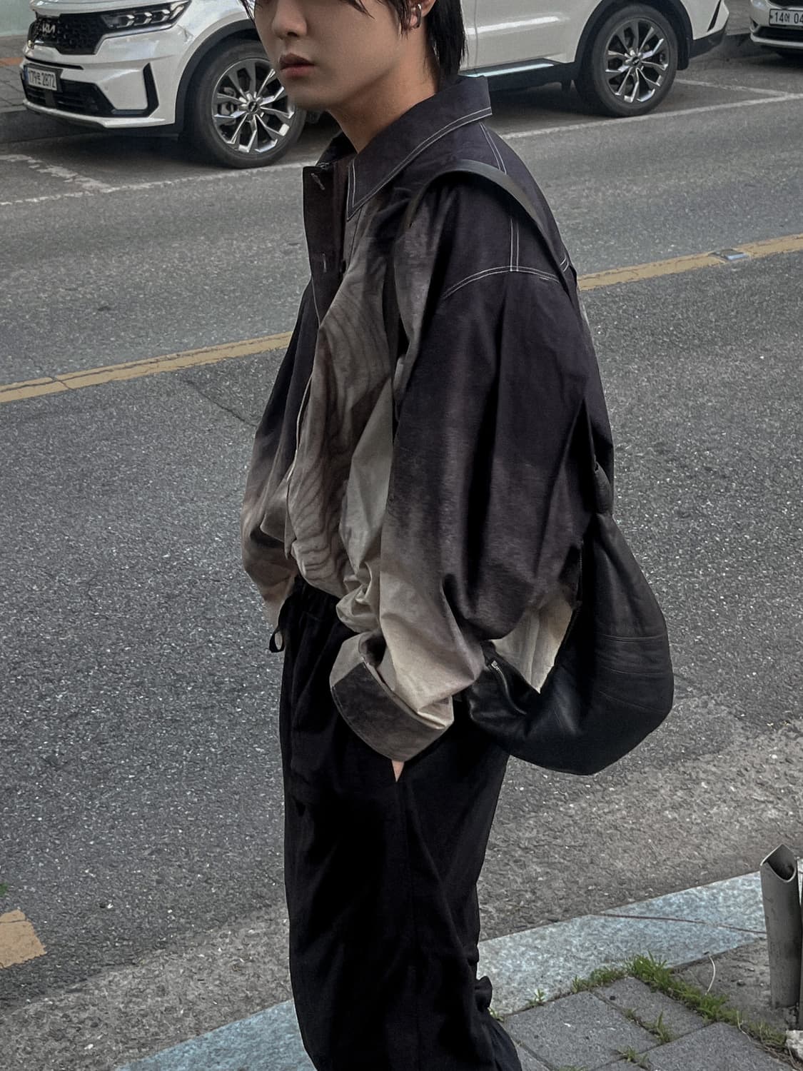 르메르 21FW 마블 프린팅 셔츠 상품이미지1