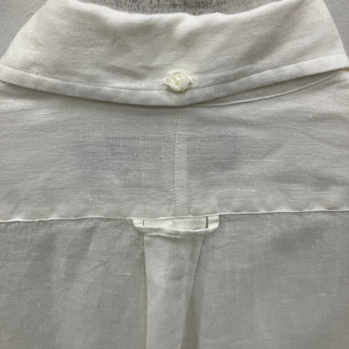 폴로 랄프로렌 화이트 린넨 셔츠 S 상품이미지5