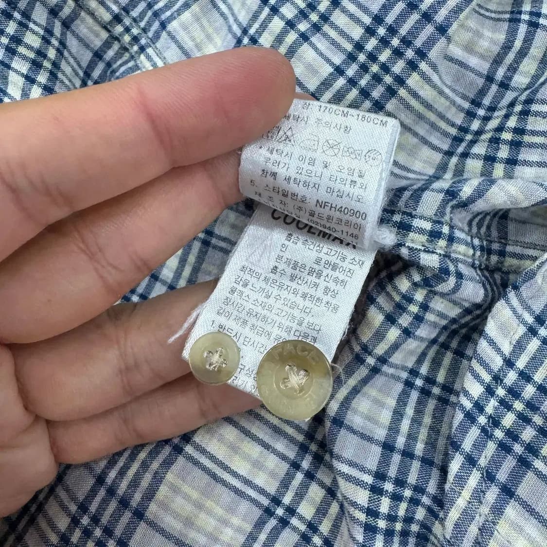 100 노스페이스 올드스쿨 체크 남방 셔츠 상품이미지7