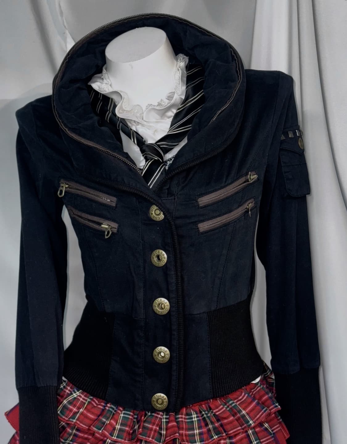 캐캐체 아무펑크 게스 펑투케 딱붙 코디세트 상품이미지7