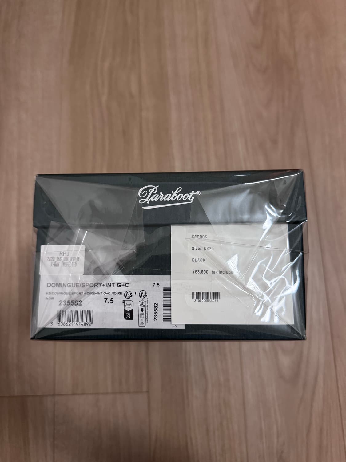 [UK7.5] 파라부트 캡샤 도밍구 스웨이드블랙 상품이미지5