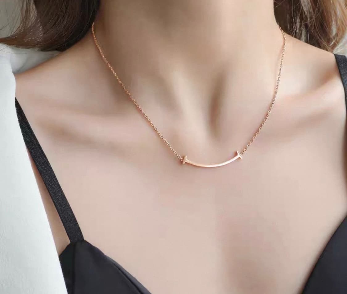 티파니앤코 스마일 팬던트 목걸이 로즈골드 상품이미지2