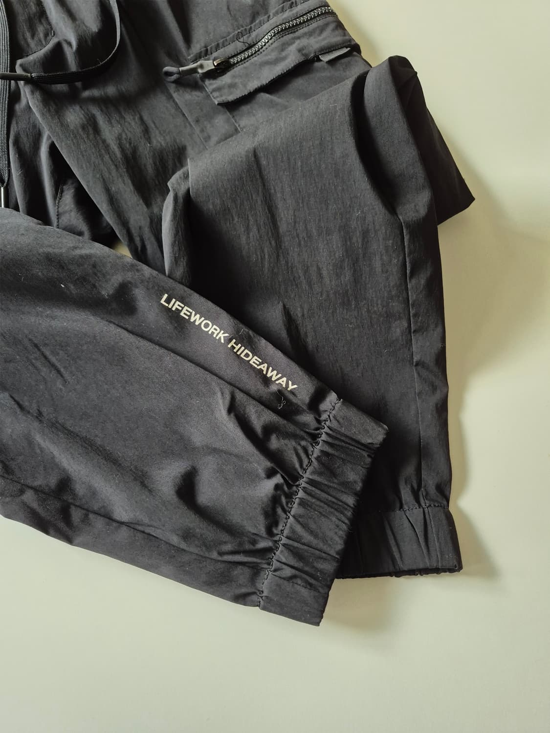 라이프워크 블랙 카고 조거팬츠 상품이미지5