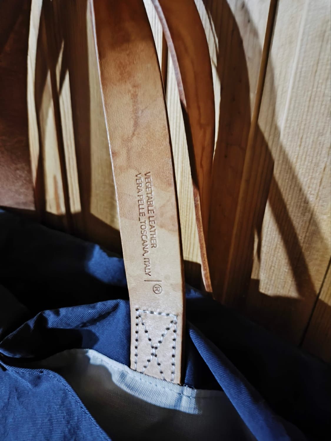 로우로우 네이비 나일론 가죽핸들 2WAY 토트백 숄더백 상품이미지9