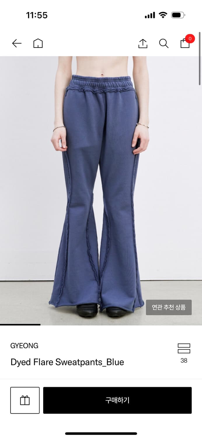 경 플레어 스웻팬츠 상품이미지1