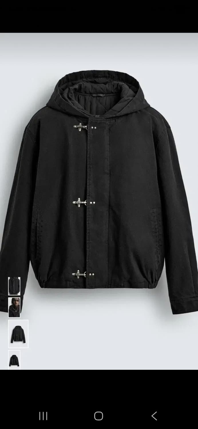 자라토글버튼후드 m사이즈 구매희망 상품이미지1