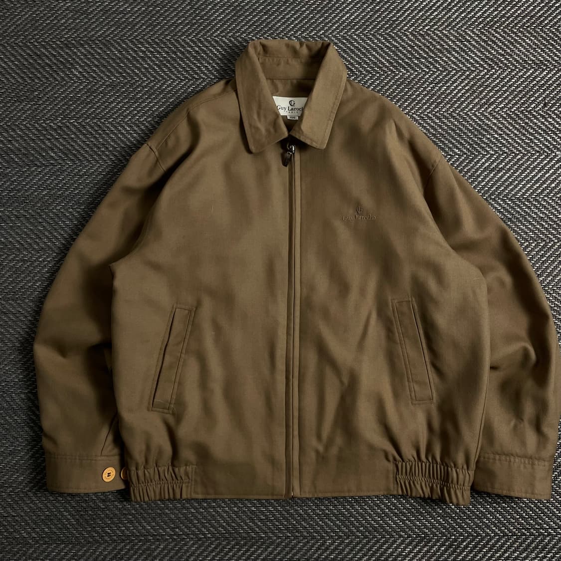 Guy Laroche 빈티지 헤링턴 브라운 블루종 자켓 y 3857 상품이미지2