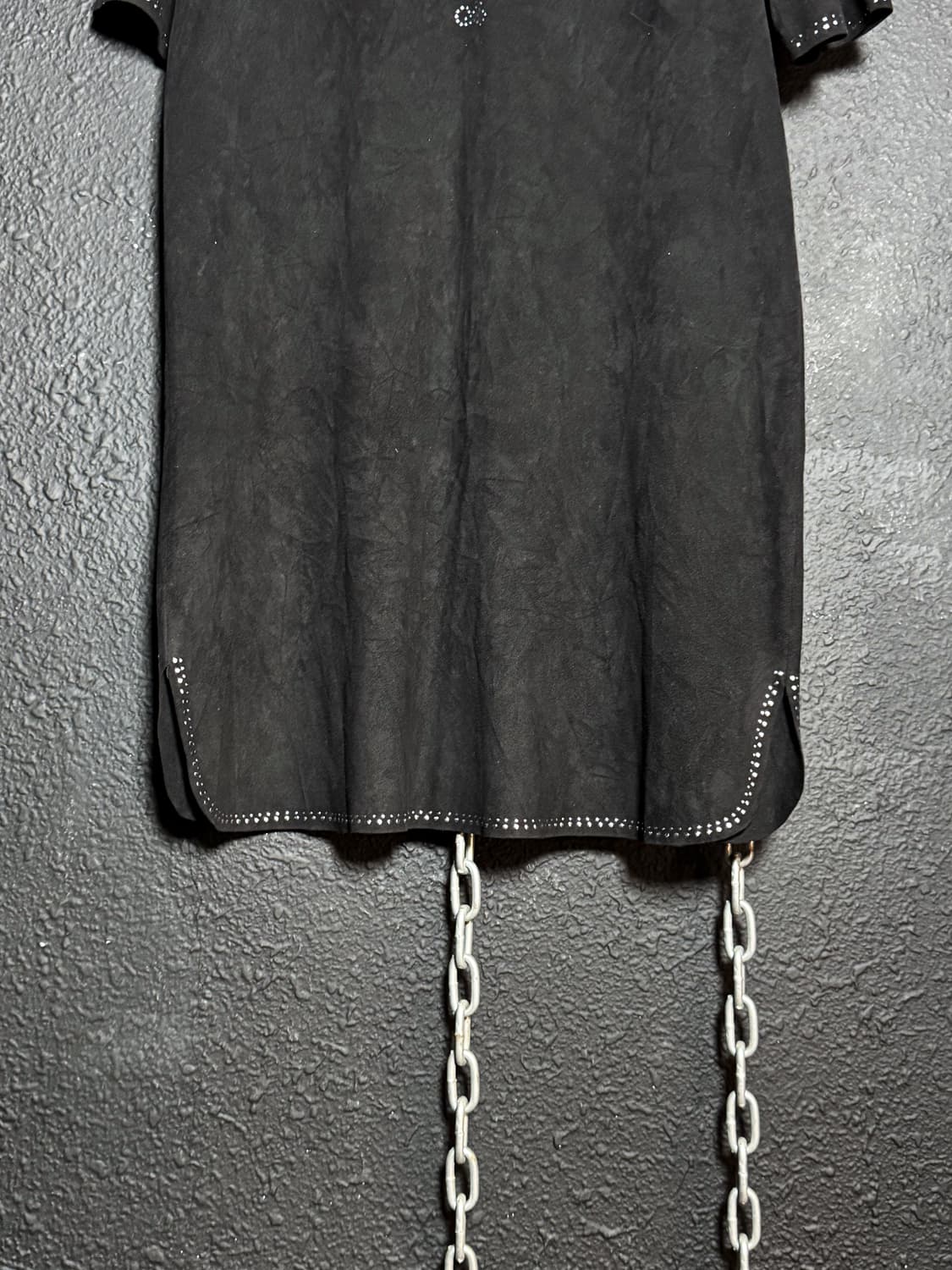 Black suede tunic t-shirt 상품이미지3