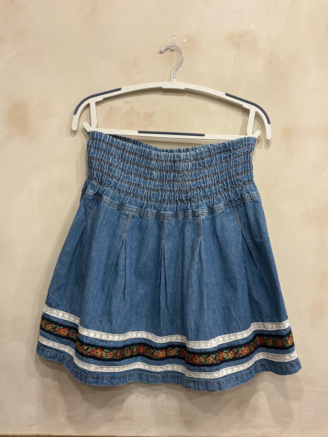 일본빈티지 자수 청치마 상품이미지1