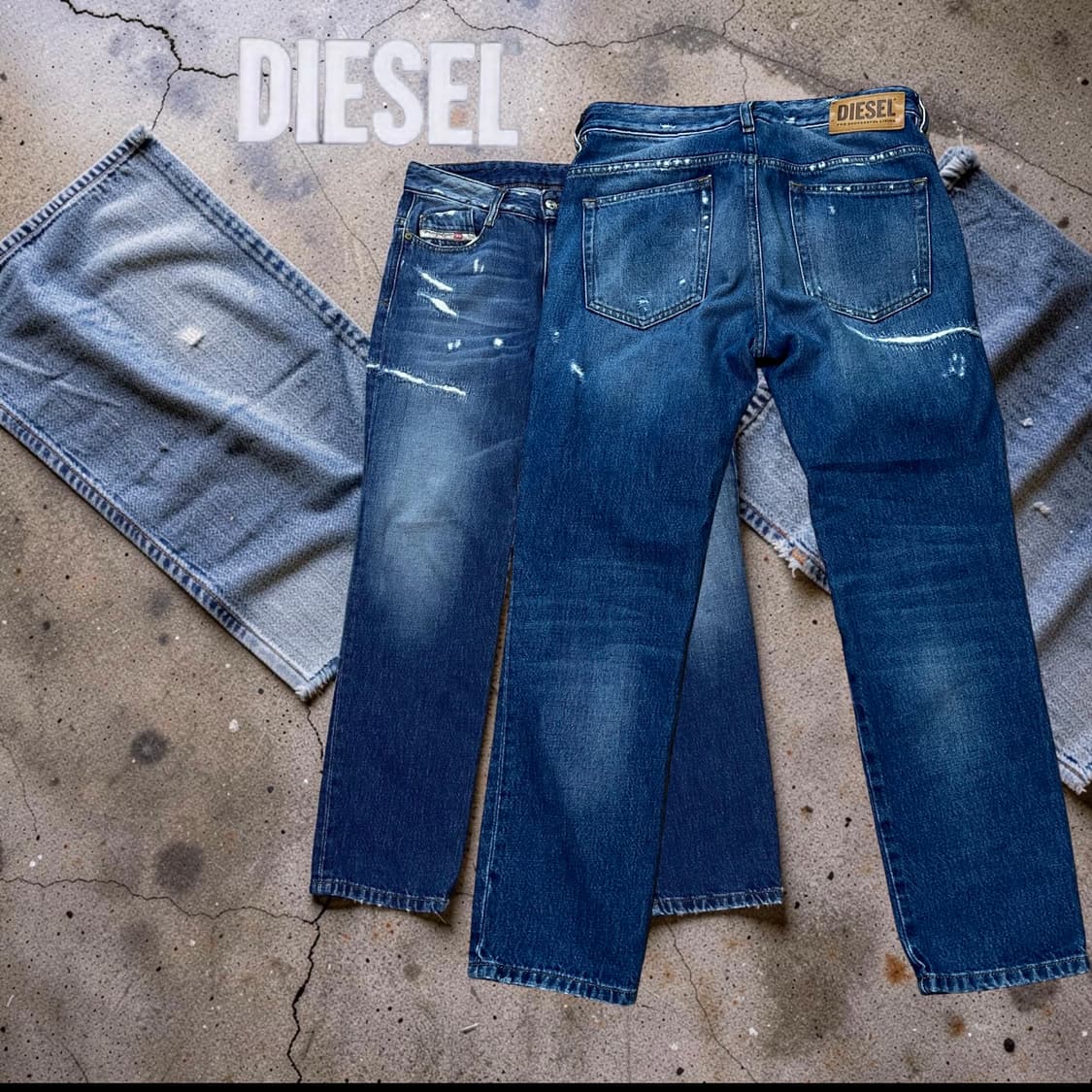 DIESEL 디젤 데미지 빈티지 인디고 청바지 상품이미지2