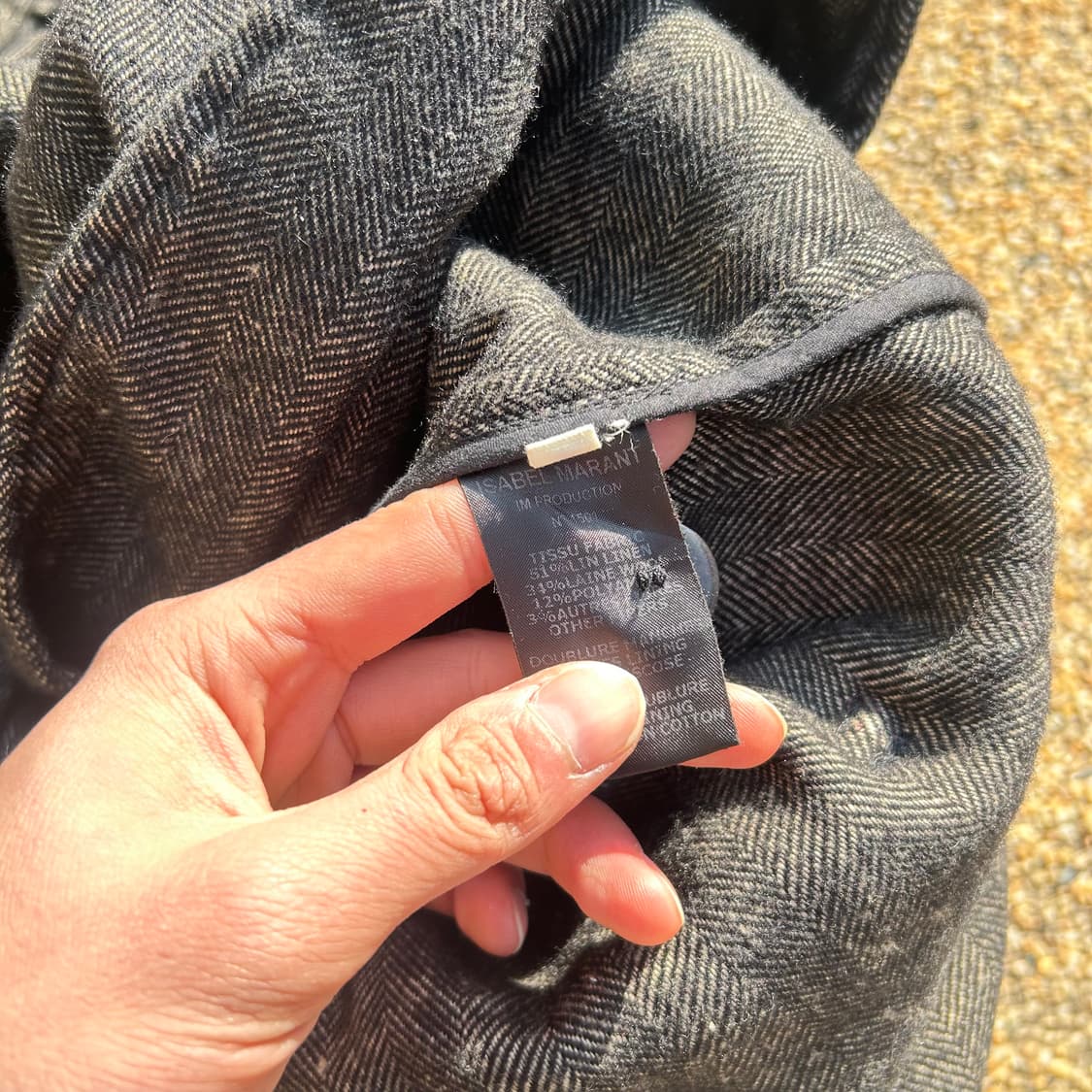 이자벨 마랑 에뚜왈 헤링본 코트 상품이미지7