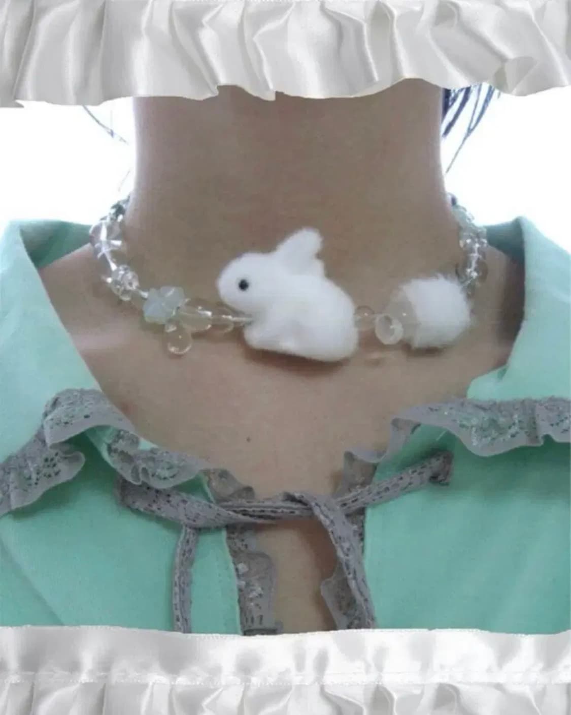 사토미라디오 버니 펫 초커 토끼 목걸이 bunny pet choker 상품이미지1