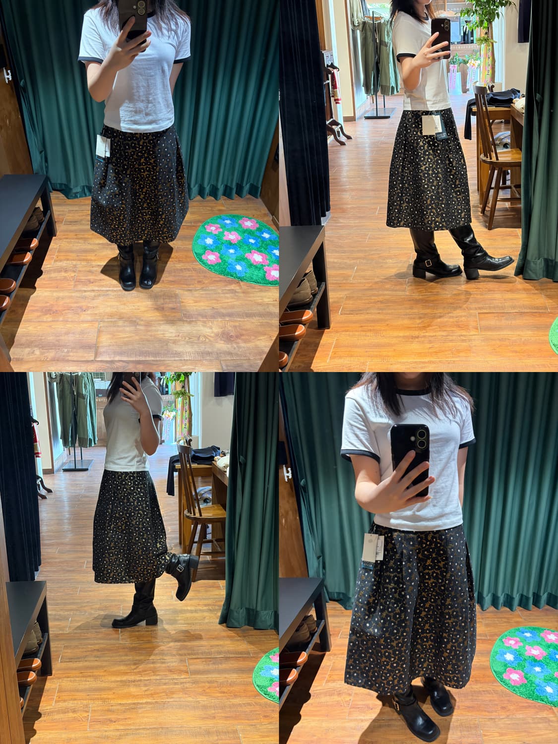 (새상품) flower pattern skirt  상품이미지3