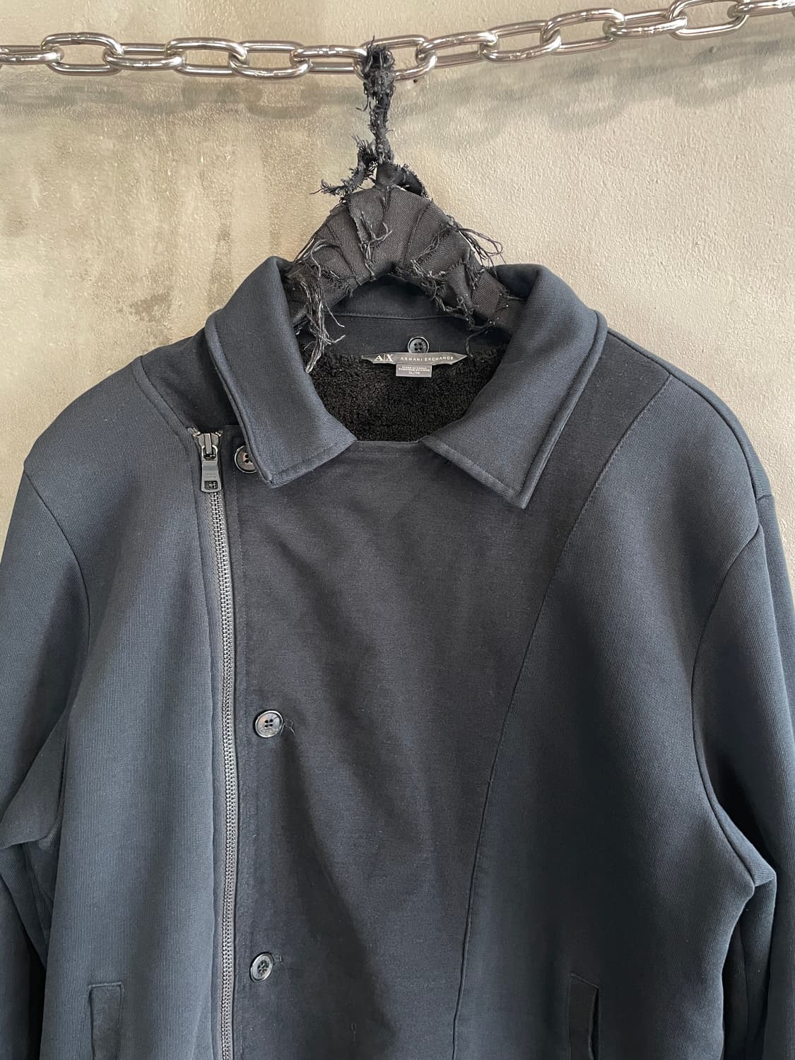 알마니 익스체인지 비대칭 집업 자켓 상품이미지4