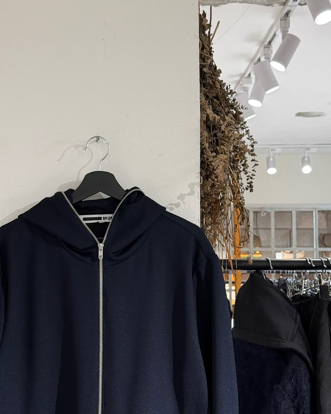 알렉산더 맥퀸 네이비블루 롱 후디 자켓 상품이미지3