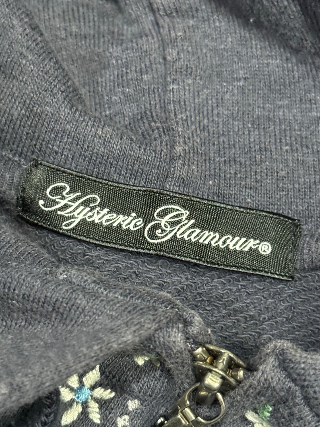 히스테릭 글래머 아카이브 꽃 퍽베어 자수 후드 집업 자켓 상품이미지6