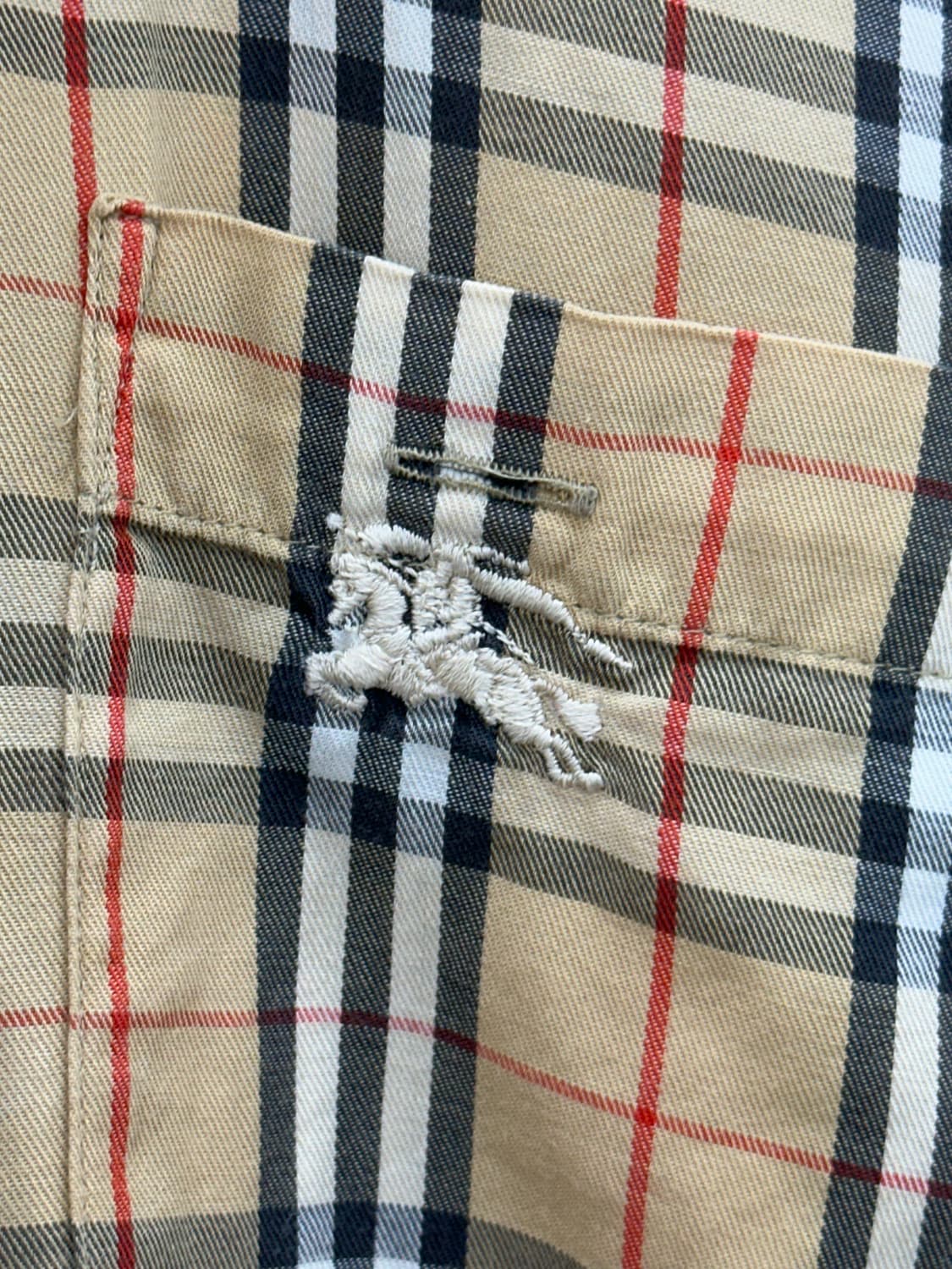 버버리 남성 체크 남방 상품이미지4