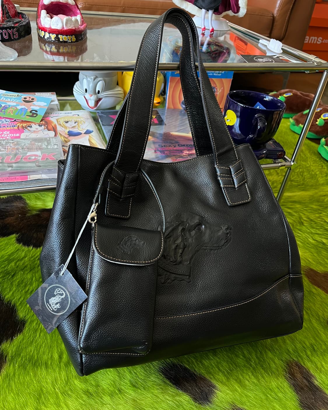 キタムラ Kitamura Dog Carving Leather Bag 상품이미지4