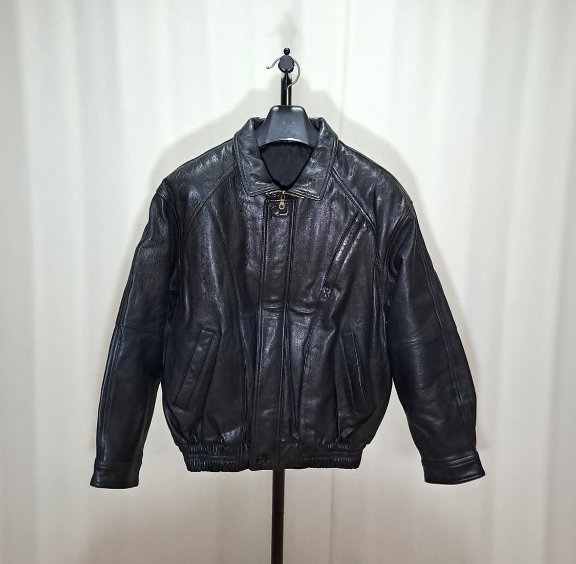 (택포) 레트로 스타일 가죽 봄버 100 B725 상품이미지1