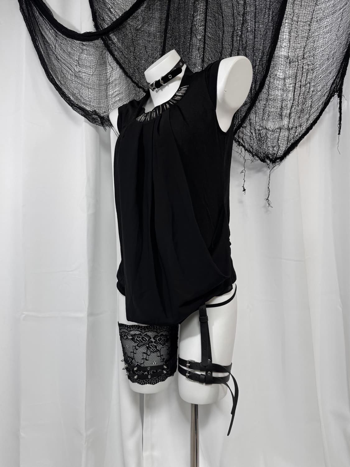 black detail sleeveless 상품이미지4