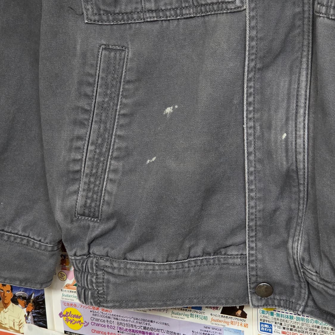 JPN 빈티지 그레이 봄버 코튼 자켓 상품이미지5