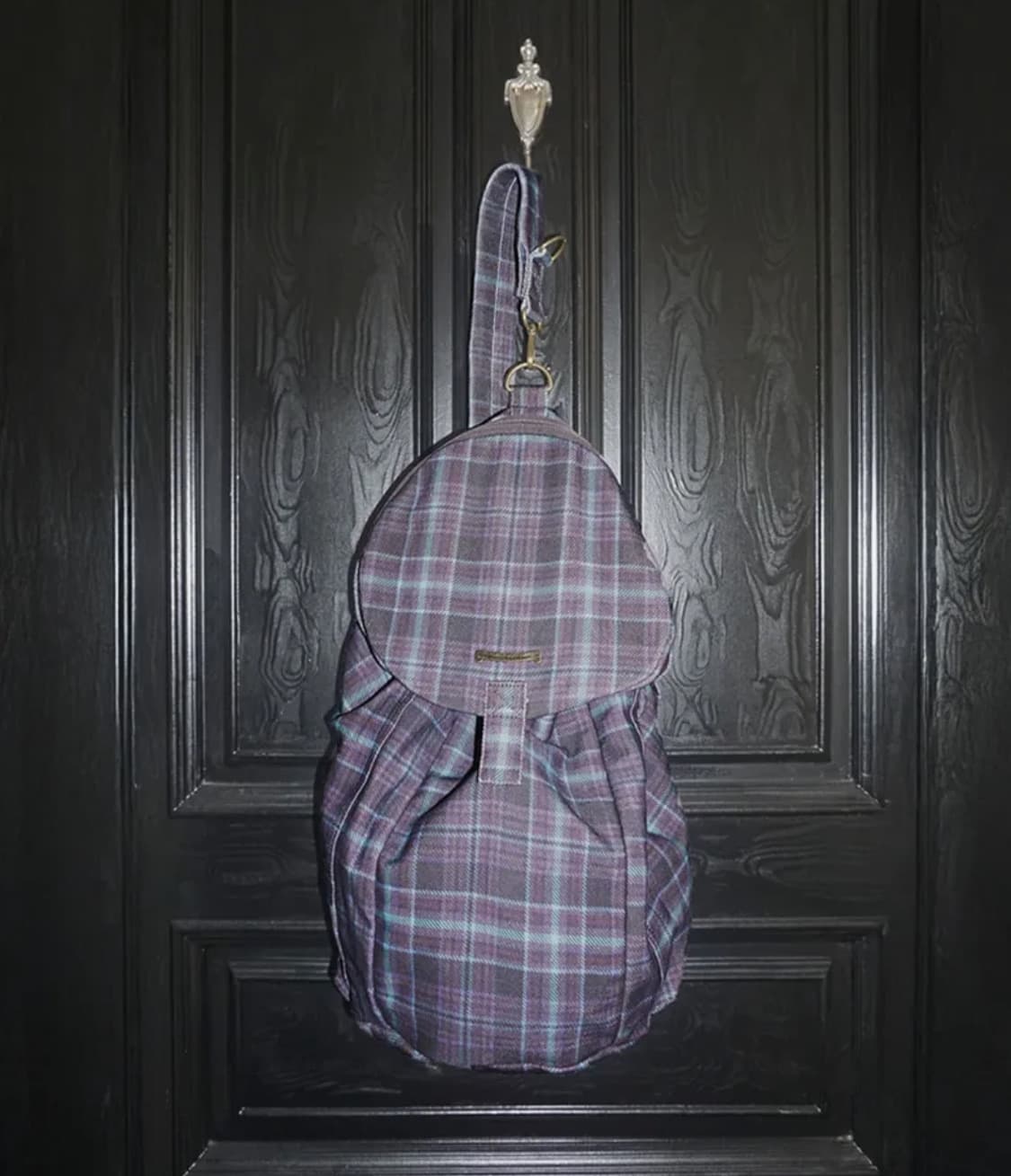 스컬프터 Three-Way Twill Bag Purple Check 상품이미지2