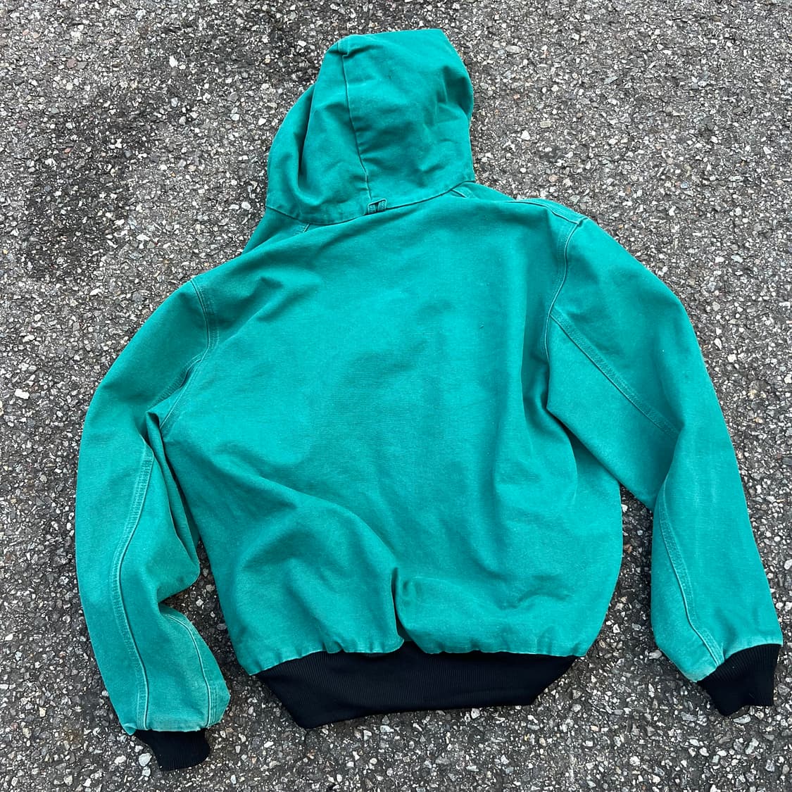 칼하트 후드 워크 자켓 에메랄드 90s 상품이미지7