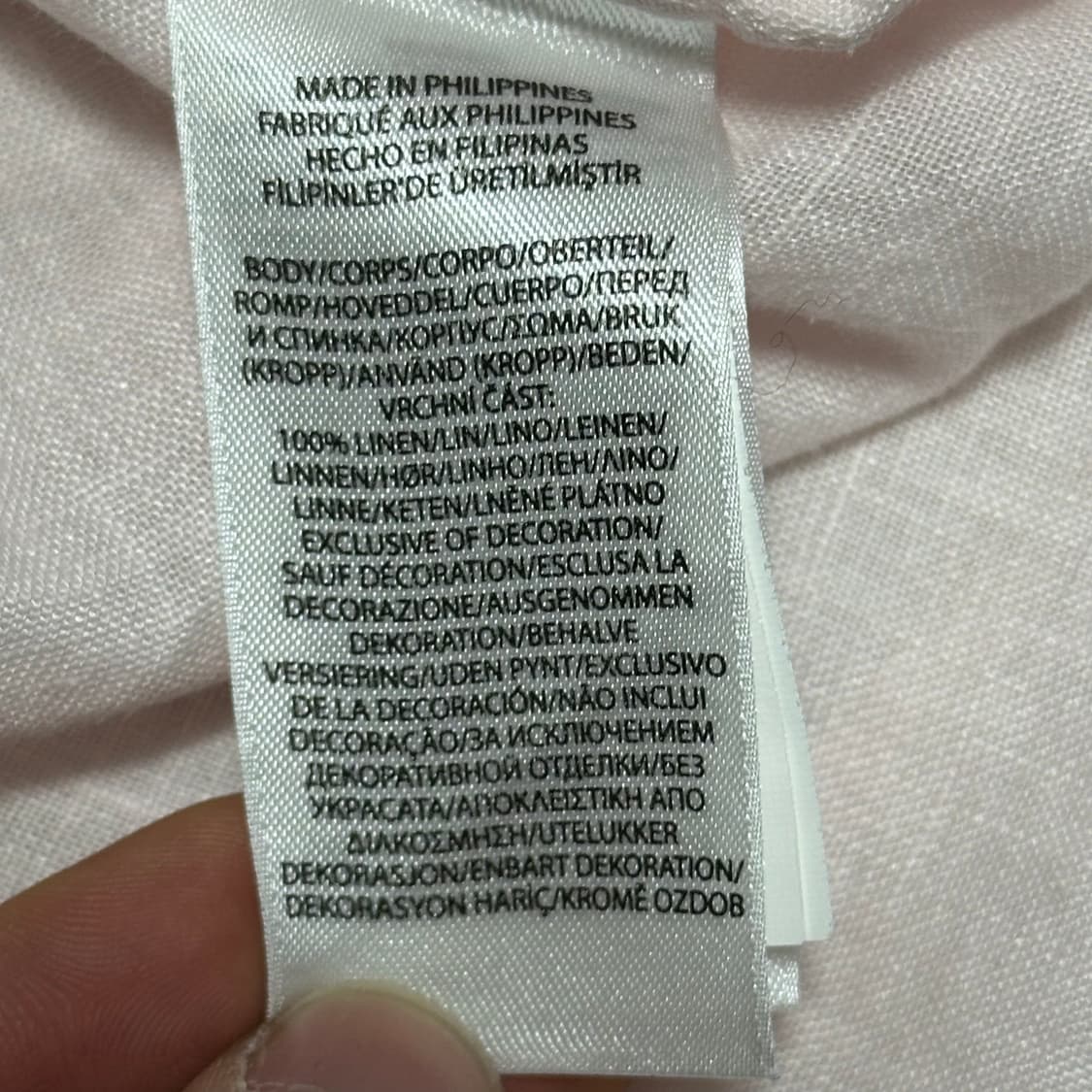 Polo Ralph Lauren 정품 QR인증 핑크 린넨 셔츠 상품이미지5