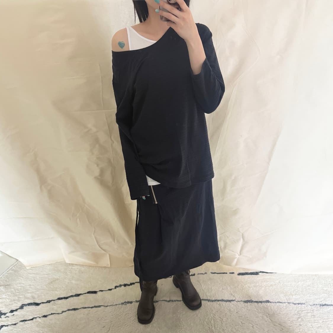 Y's Ribbed Pleated Knit Setup   상품이미지2