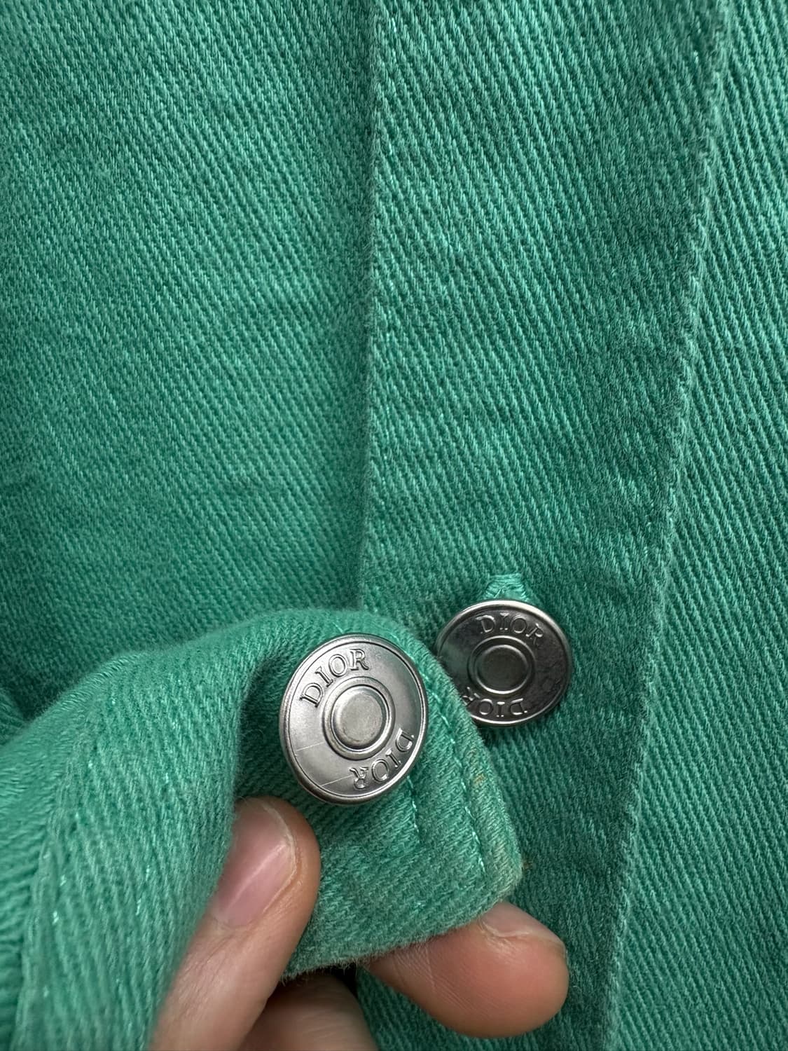 디올 x 숀스테이시 데님 워크셔츠 상품이미지5