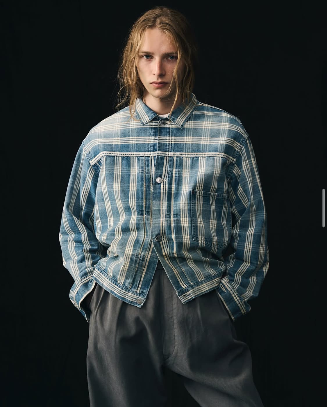 26SS A.presse 아프레쎄 No.213 인디고 팔라카 데님 자켓 상품이미지1