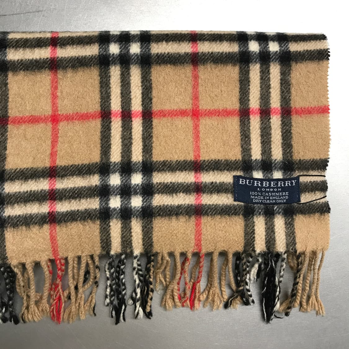 버버리 정품 캐시미어 머플러 베이지 상품이미지3