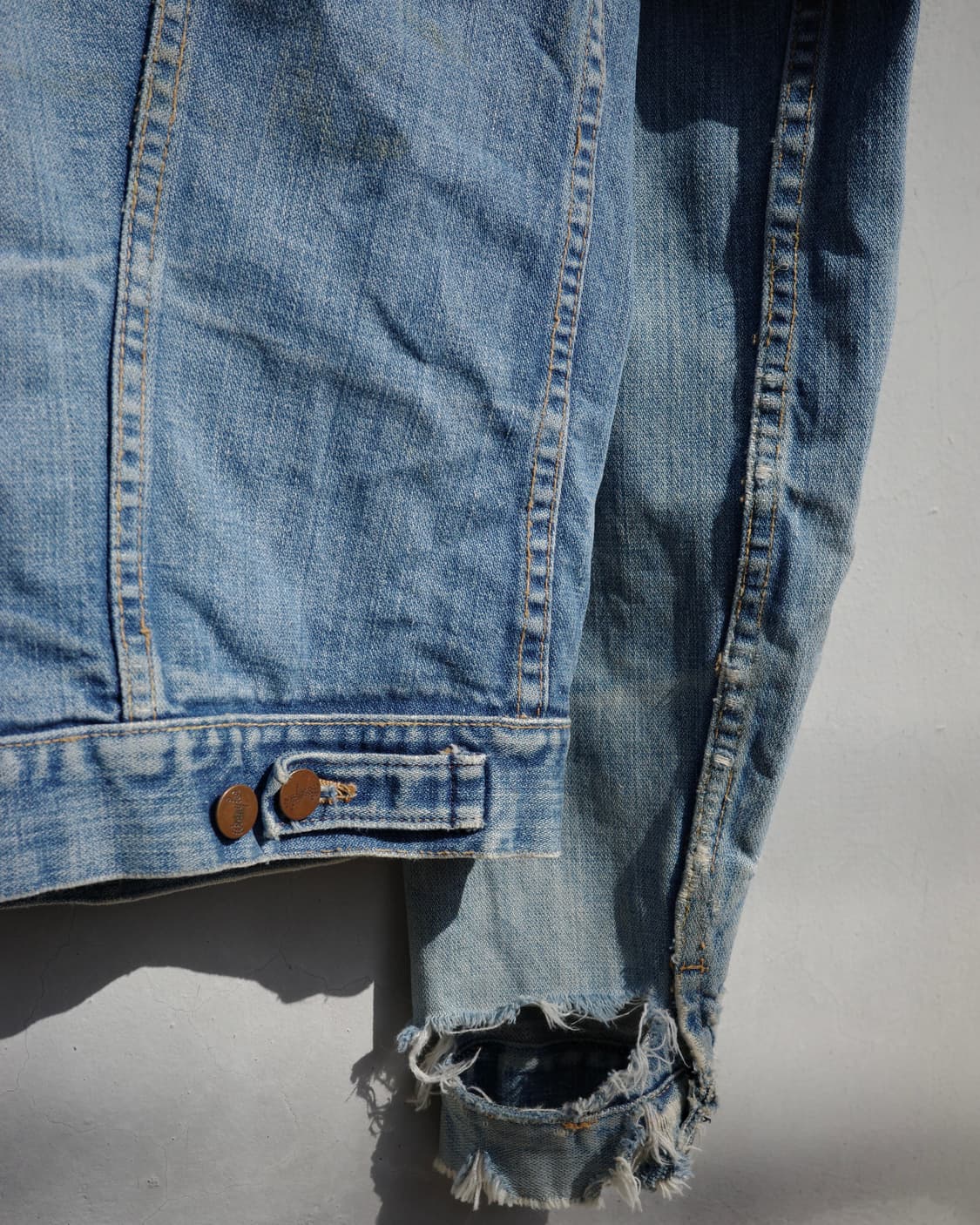 70s Wrangler 124mj 디스트레스드 데님 자켓 상품이미지8