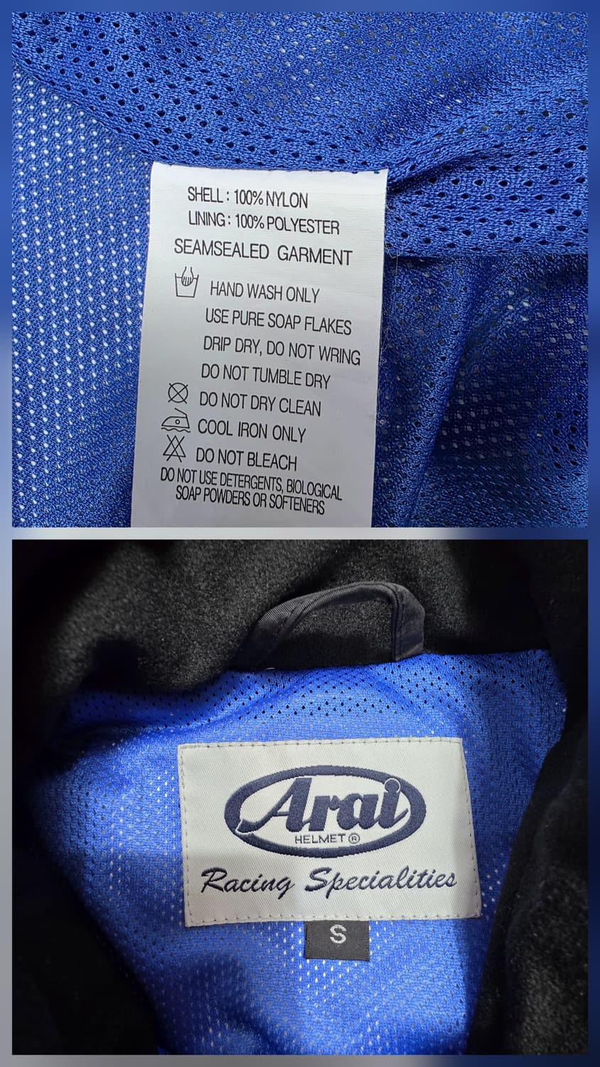 1750 아라이 Arai 레이싱 스페셜리티 바람막이 자켓 S 블랙 형광로 상품이미지10