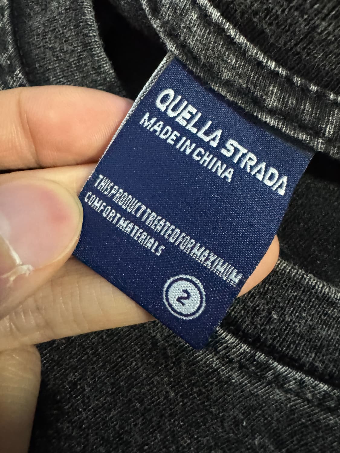QUALLA STRADA 빈티지 버터플라이 피그먼트 반팔 티셔츠 상품이미지3