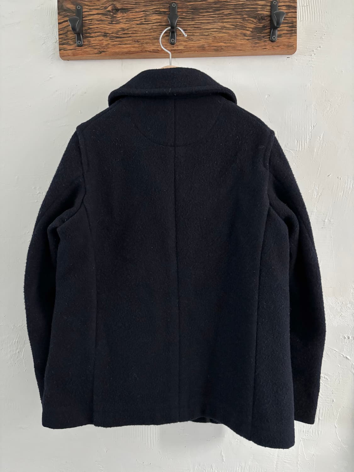 Danton 단톤 라운드 카라 네이비 울 자켓 상품이미지4