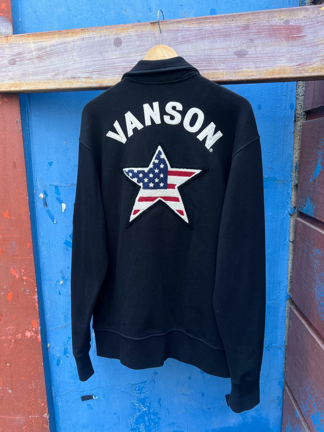Vanson Leather Cotton Zip up 상품이미지1