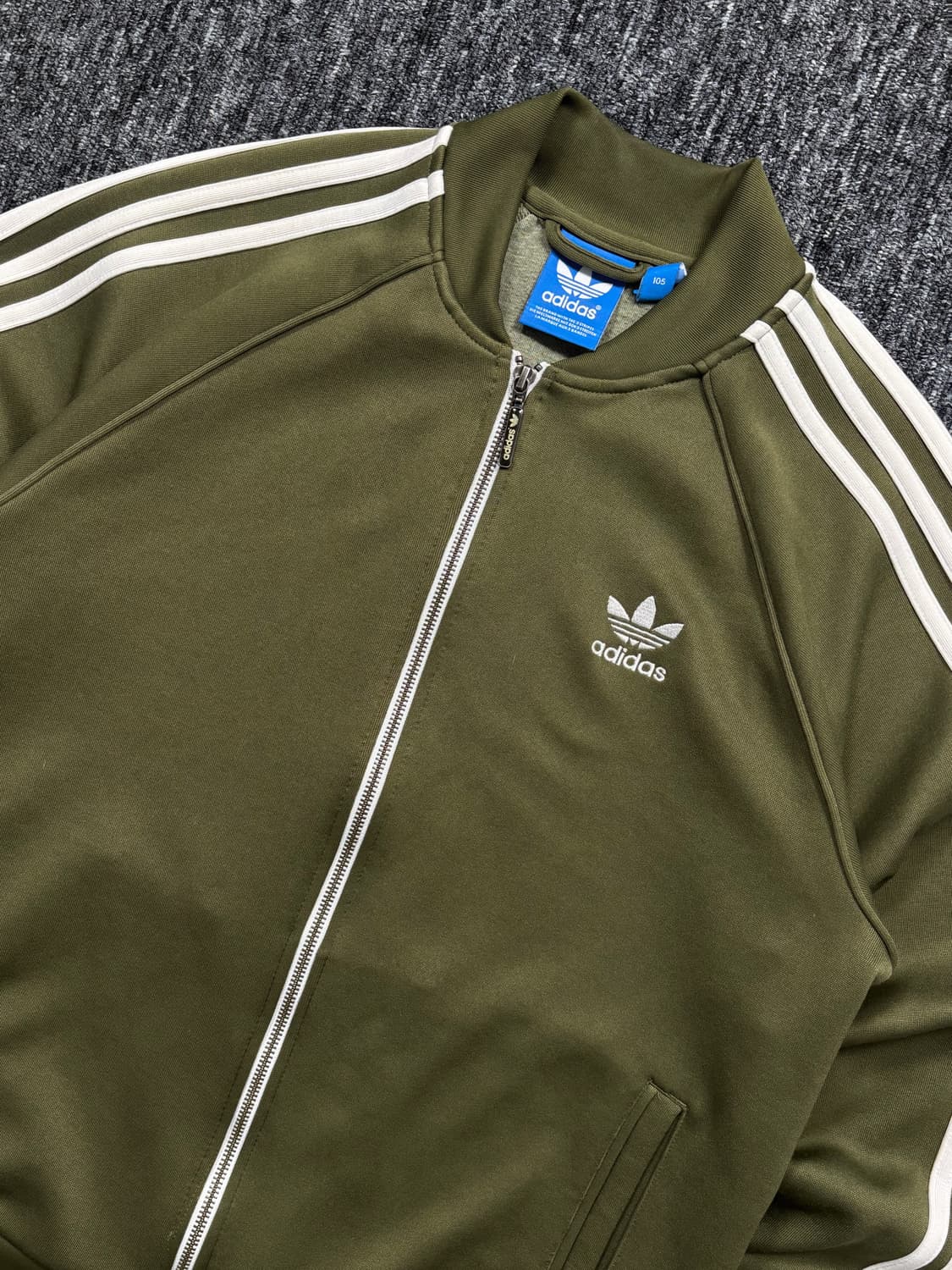 아디다스 카키 슈퍼스타 트랙탑 져지 상품이미지4