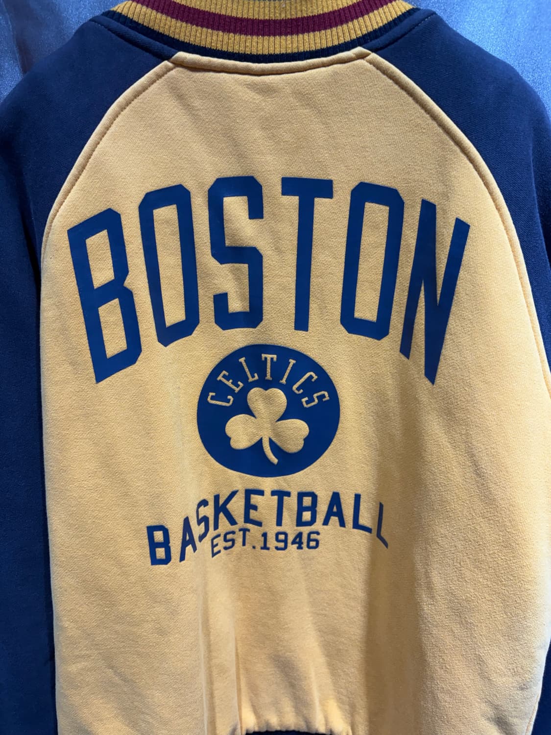 L NBA 셀틱스 베스킷볼 바시티 자켓 상품이미지6