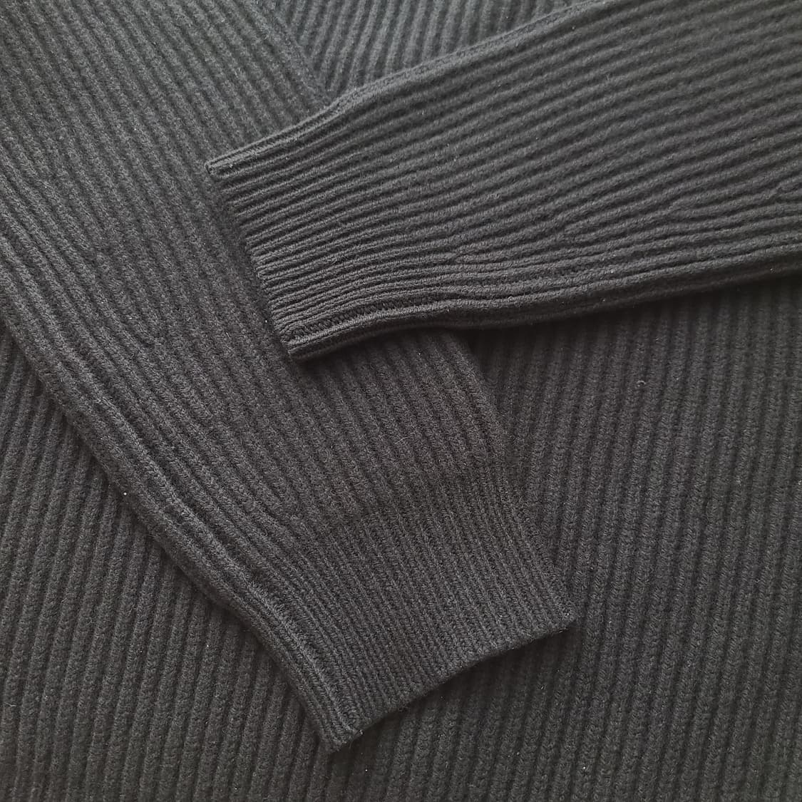 유니클로 U 르메르 울 봉태규 니트 블랙 상품이미지5