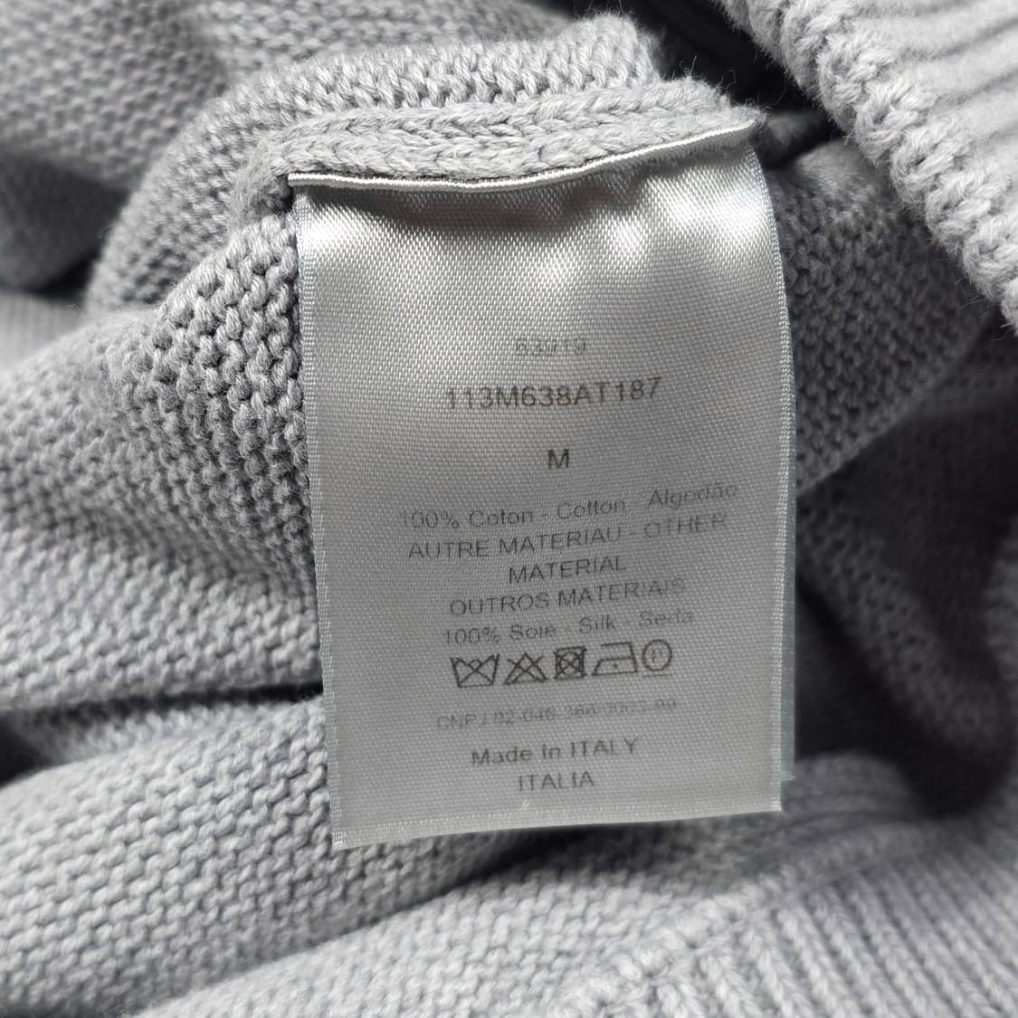 디올 오블리크 인서트 니트 그레이 상품이미지5