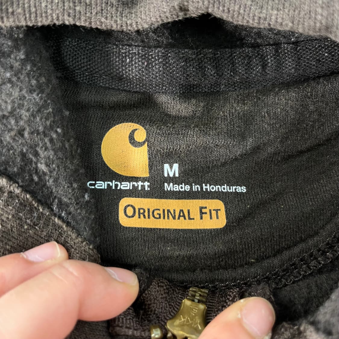 100 칼하트 WIP 브라운 후드집업 상품이미지2